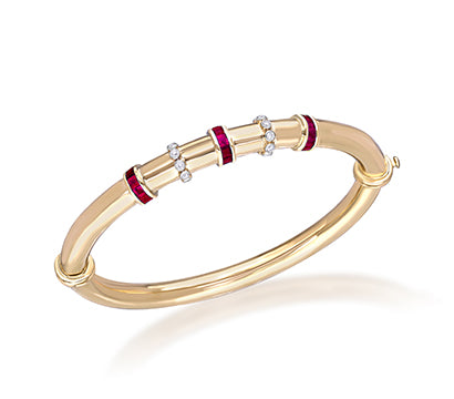 Diamond and Ruby bracelet